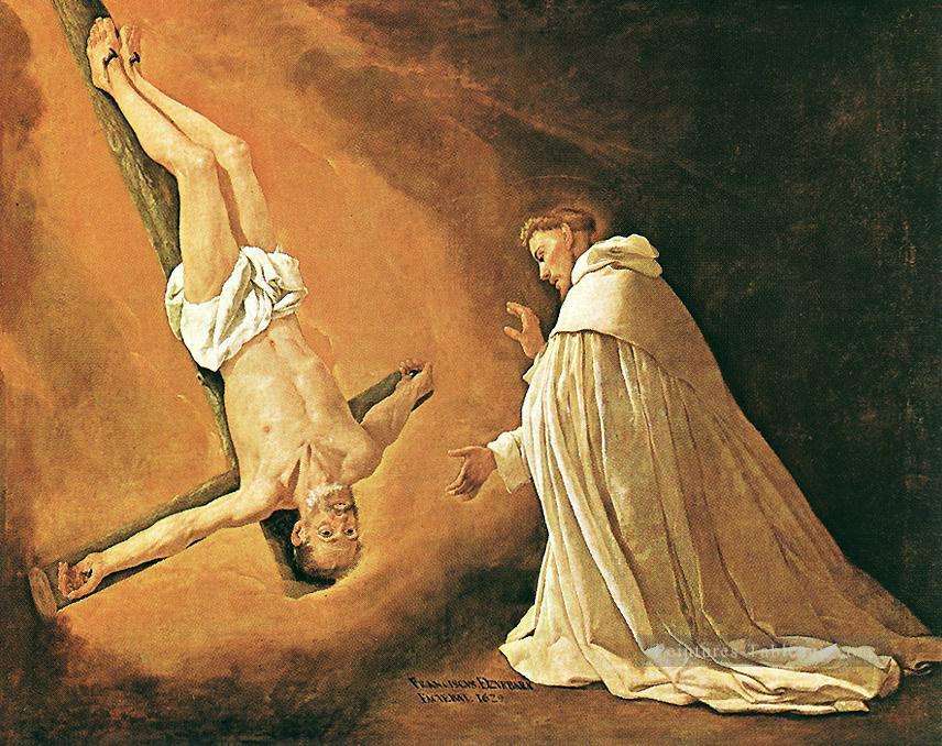 L’Apparition de l’Apôtre Saint Pierre à Saint Pierre de Nolasco Baroque Francisco Zurbaron Peintures à l'huile
